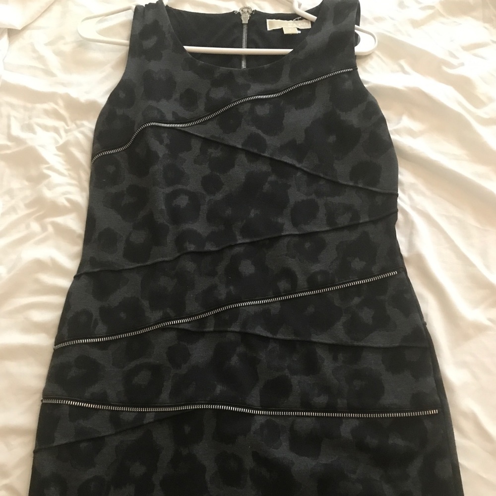 Michael Kors Dark Grey and Black Cocktail Dress